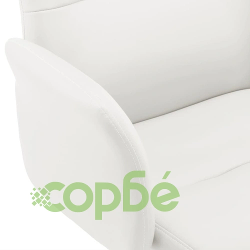 Офис стол, изкуствена кожа, бял ➤ топ цена ➤ sorbe.bg