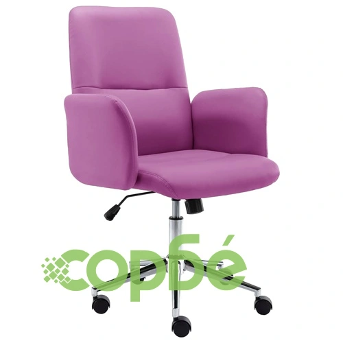 Офис стол, изкуствена кожа, лилав ➤ топ цена ➤ sorbe.bg