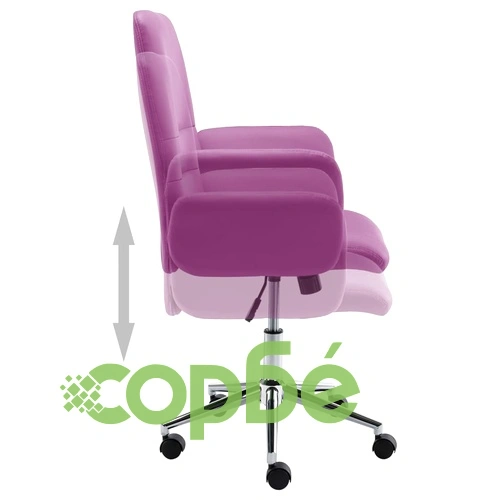 Офис стол, изкуствена кожа, лилав ➤ топ цена ➤ sorbe.bg