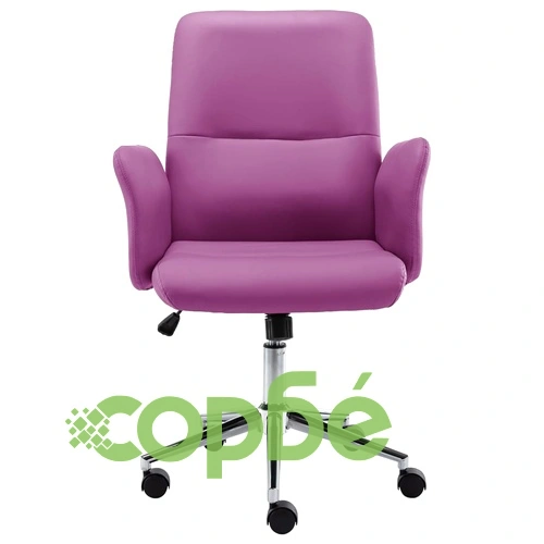 Офис стол, изкуствена кожа, лилав ➤ топ цена ➤ sorbe.bg