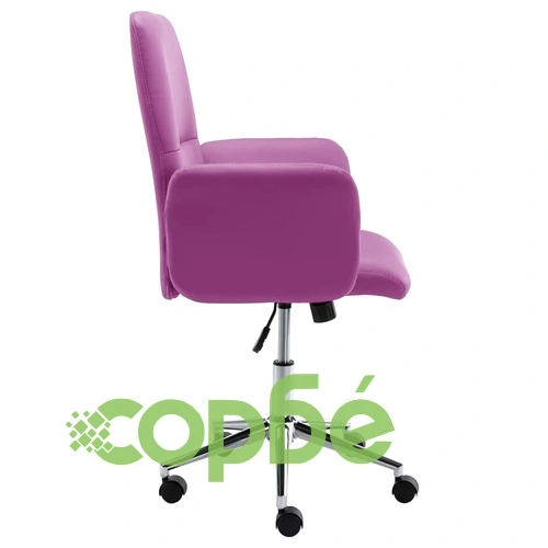 Офис стол, изкуствена кожа, лилав ➤ топ цена ➤ sorbe.bg