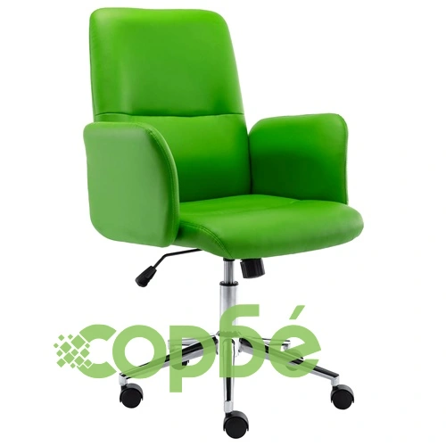 Офис стол, изкуствена кожа, зелен ➤ топ цена ➤ sorbe.bg