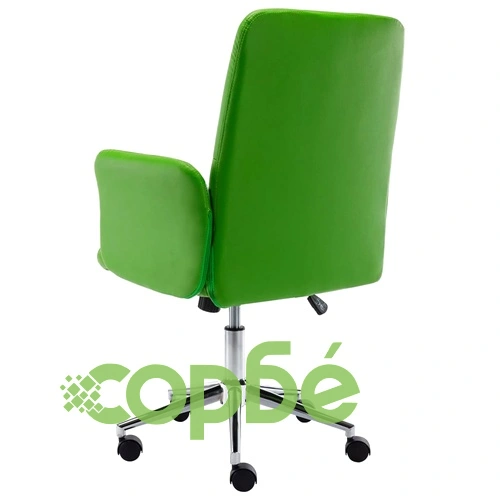 Офис стол, изкуствена кожа, зелен ➤ топ цена ➤ sorbe.bg