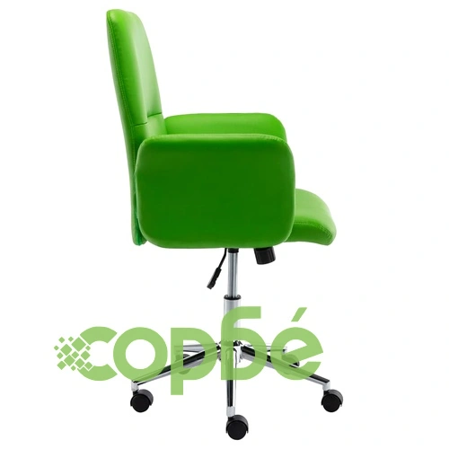 Офис стол, изкуствена кожа, зелен ➤ топ цена ➤ sorbe.bg