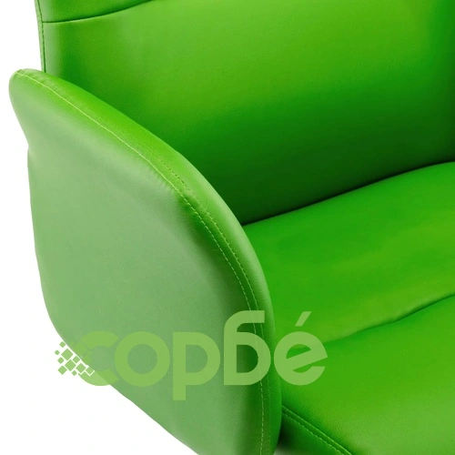 Офис стол, изкуствена кожа, зелен ➤ топ цена ➤ sorbe.bg