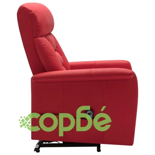 Изправящ стол, виненочервен, изкуствена кожа ➤ топ цена ➤ sorbe.bg