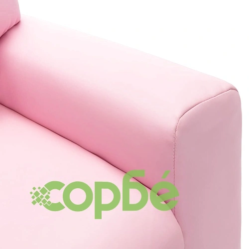 Детско наклоняемо кресло, изкуствена кожа, розово ➤ топ цена ➤ sorbe.bg