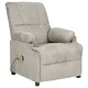 Масажен стол, светлосив, изкуствен велур