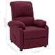 Стол реклайнер, лилав, текстил