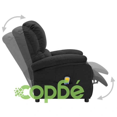 Масажен стол, черен, текстил ➤ топ цена ➤ sorbe.bg