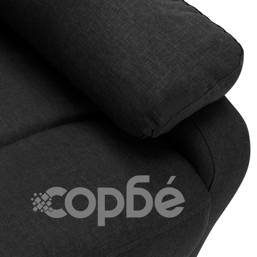 Масажен стол, черен, текстил ➤ топ цена ➤ sorbe.bg