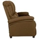 3-местно кресло реклайнер, кафяво, текстил