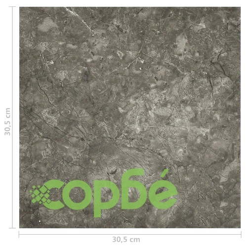 Самозалепващи подови дъски, 55 бр, PVC, 5,11 м², сиви ➤ топ цена ➤ sorbe.bg