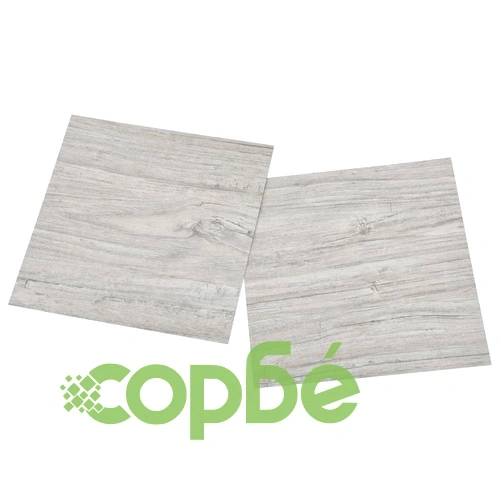 Самозалепващи подови дъски, 55 бр, PVC, 5,11 м², светлосиви ➤ топ цена ➤ sorbe.bg