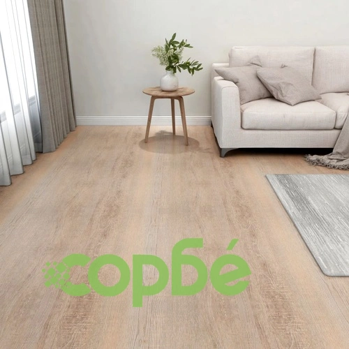 Самозалепващи подови дъски, 55 бр, PVC, 5,11 м², кафяви ➤ топ цена ➤ sorbe.bg