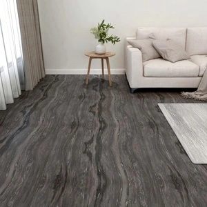 Самозалепващи подови дъски, 55 бр, PVC, 5,11 м², тъмносиви