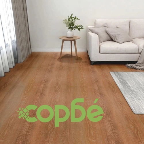 Самозалепващи подови дъски, 55 бр, PVC, 5,11 м², кафяви ➤ топ цена ➤ sorbe.bg