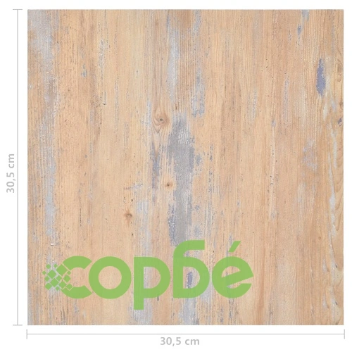 Самозалепващи подови дъски, 55 бр, PVC, 5,11 м², кафяви ➤ топ цена ➤ sorbe.bg