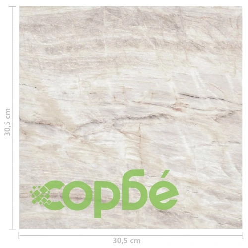 Самозалепващи подови дъски, 55 бр, PVC, 5,11 м², бежови ➤ топ цена ➤ sorbe.bg