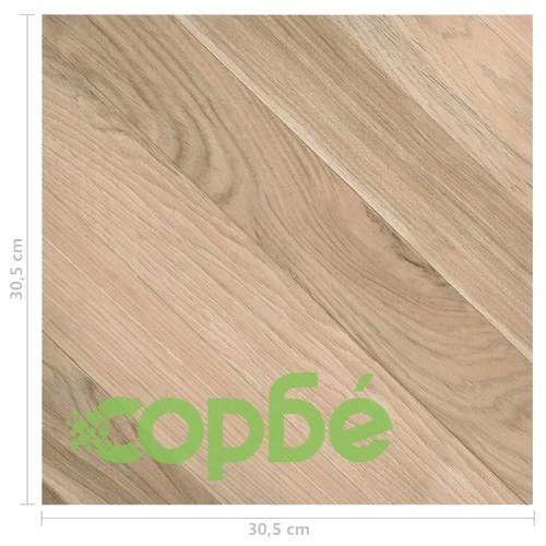Самозалепващи подови дъски, 55 бр, PVC, 5,11 м², кафяви ивици ➤ топ цена ➤ sorbe.bg