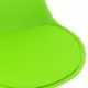 Въртящи се трапезни столове, 2 бр, зелени, изкуствена кожа