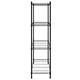 324622  4-Tier Storage Shelf 90x35x137 cm Black 200 kg