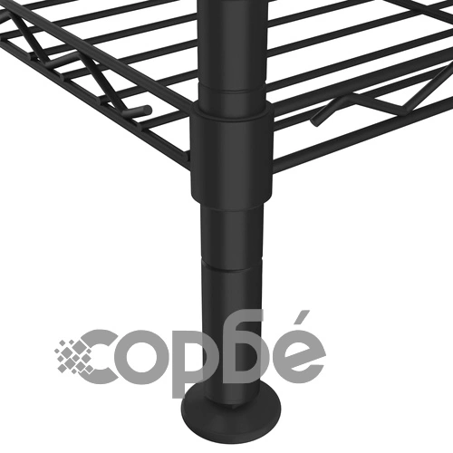 324622  4-Tier Storage Shelf 90x35x137 cm Black 200 kg ➤ топ цена ➤ sorbe.bg