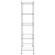 5-етажен стелаж за съхранение 90x35x180 см хром 250 кг