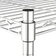 5-етажен стелаж за съхранение 90x35x180 см хром 250 кг