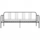 324751  Sofa Bed Frame Grey Metal 90x200 cm