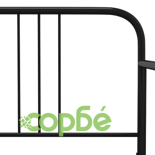 Разтегателна кушетка рамка за легло черна метал 90x200 см ➤ топ цена ➤ sorbe.bg