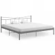 Рамка за легло, сива, метал, 180x200 см 