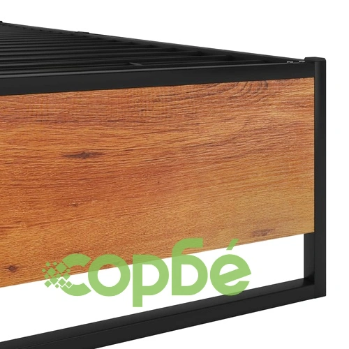 Рамка за легло, черна, метал, 160x200 см ➤ топ цена ➤ sorbe.bg