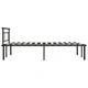 Рамка за легло, черна, метал, 120x200 cм