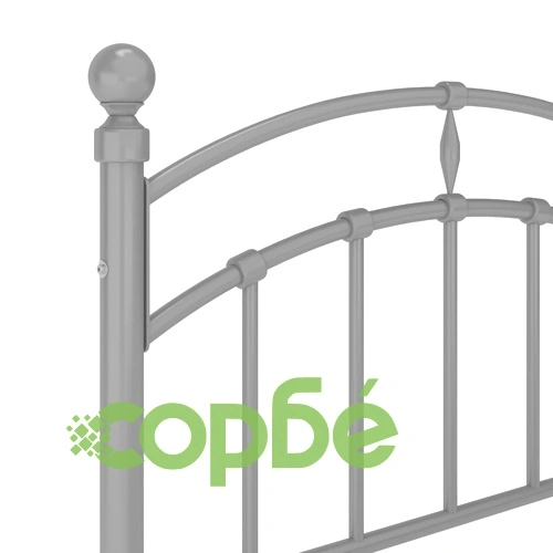 Рамка за легло, сива, метал, 90x200 см ➤ топ цена ➤ sorbe.bg