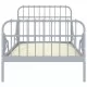 Рамка за разтегателно легло, сива, метал, 80x130/200 cм