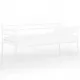 Рамка за разтегателен диван, бяла, метал, 90x200 см