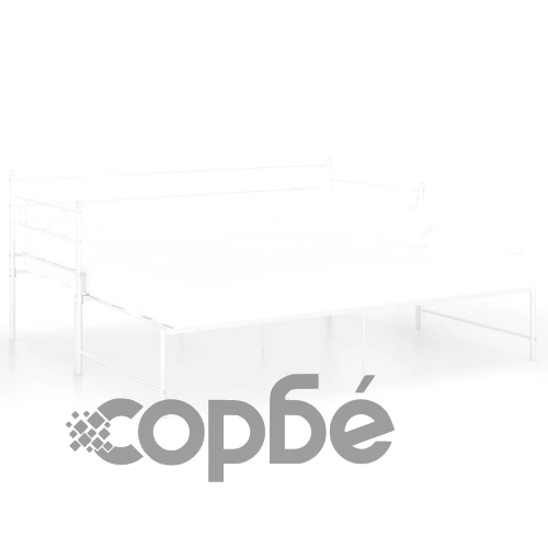 Рамка за легло, разтегателен диван, бяла, метал, 90x200 см ➤ топ цена ➤ sorbe.bg