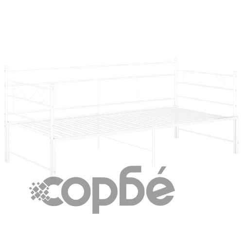 Рамка за легло, разтегателен диван, бяла, метал, 90x200 см ➤ топ цена ➤ sorbe.bg