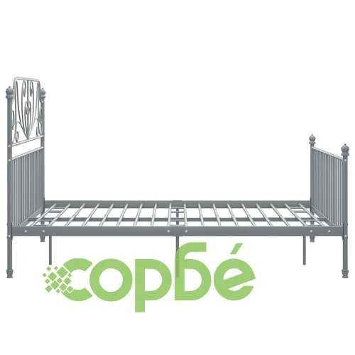 Рамка за легло, сива, метал, 160x200 см ➤ топ цена ➤ sorbe.bg