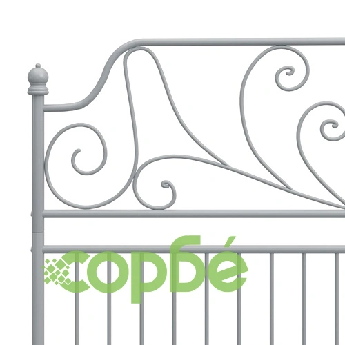 Рамка за легло, сива, метал, 160x200 см ➤ топ цена ➤ sorbe.bg