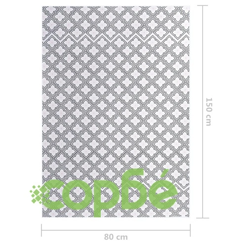 Пъстър килим с принт, 80x150 см, текстил ➤ топ цена ➤ sorbe.bg