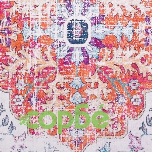 Килим с принт, многоцветен, 80x150 см, текстил ➤ топ цена ➤ sorbe.bg