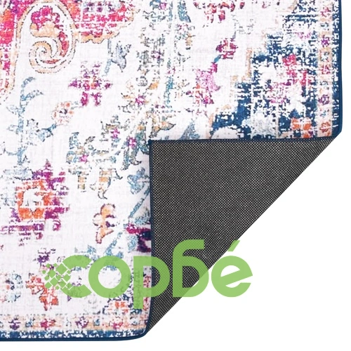 Килим с принт, многоцветен, 80x150 см, текстил ➤ топ цена ➤ sorbe.bg