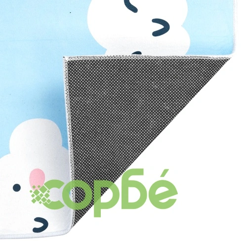 Цветен килим с принт, 80x150 см, текстил ➤ топ цена ➤ sorbe.bg