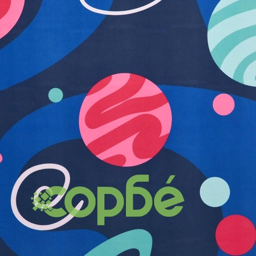 Пъстър килим с принт, 80x150 см, текстил ➤ топ цена ➤ sorbe.bg