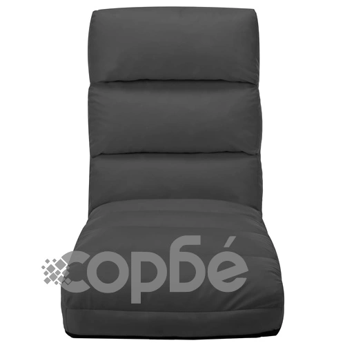 Сгъваем подов стол, антрацит, изкуствена кожа ➤ топ цена ➤ sorbe.bg