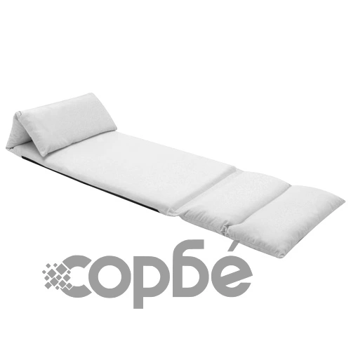 Сгъваем подов стол, светлосив, микрофибри ➤ топ цена ➤ sorbe.bg