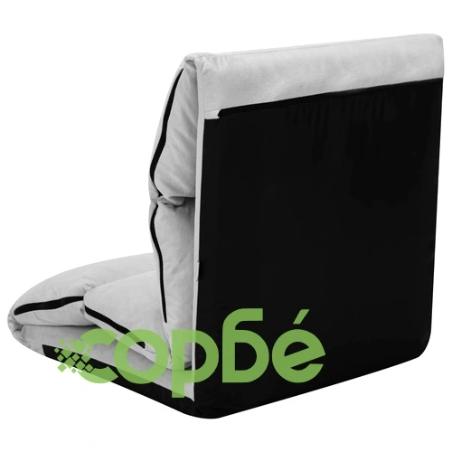 Сгъваем подов стол, светлосив, микрофибри ➤ топ цена ➤ sorbe.bg