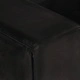 2-местен диван, черен, естествена кожа